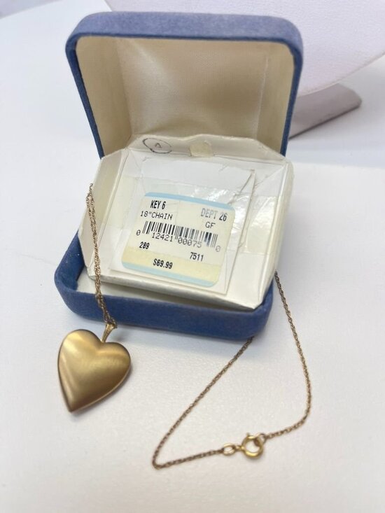 Vtg 14K Gold Filled Heart cross Double LOCKET Princess Pride  Vintage Princess Pride Creations PPC 14K Gold Filled Heart Locket Necklace